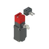 Safety switch with lock and separate actuator