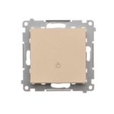 Light push button, 10AX, champagne matt