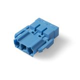 Screwless coupler 3-p plug, blue