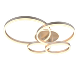 Drake LED ceiling lamp brushed steel