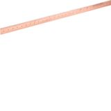Perforated Cu bar, 25x5x1750 mm