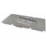XTPPCCZ2-D800 Universal mounting plate, individual, side-by-side, depth 800 mm