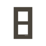 Frame 2-gang / 2+2-modules - Niessen logo - S - Anthracite