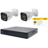 Kit IP 4CH PoE 4 Mpx FF Color