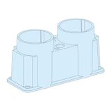 MEMBRANE GLANDPLATE 2 ENTRIES DIAM.28+60MM FOR REF 08871/08875/08876 G IP30+IP55