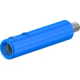 4 mm screw-in adapter, screw connection, CAT II, blue, 23.1031-23