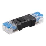 Connector with lever, plug + socket, IP20, 2-pole, 0.5-4mm2