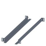 SIVACON, slide rail, for 19 fixed-mounted, D: 800 mm, zinc-plated