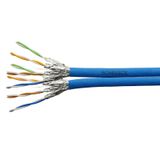 U/FTP Cable Cat.6a, 2x(4x2xAWG23/1), 500Mhz, LS0H, Dca, blue (The price is shown without markup on metals. Request a quote for accurate information)
