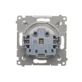 Socket outlet with earthing and shutters, (module), 16A, 250V, Screw, Bronze matt, metalic