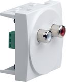 Systo 2M 2 RCA audio (White + red)