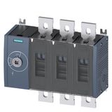 SWITCH-DISCONNECTOR 1000A, FRAME SIZE 4, 3-POLE FRONT OPERATING CENTER BASIC UNIT WITHOUT HANDLE FLAT TERMINAL