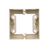 IP44 socket outlet with seal, with Schuko earthing - same color flap & cover, 16A, cream white/electro white
