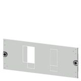 Masking frame 3VA12 (250 A), 4-pole, fixed-mounted, drive: direct, front-mounted rotary operator, motorized operating mechanism,