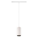 NUMINOS® S 48V TRACK DALI, pendant light, white / chrome, 16W, 980lm, 2700K, CRI90, 55°