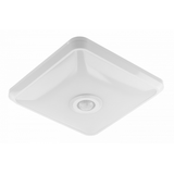 LED luminaire ITALIA with motion sensor, 12 W, 900 lm, 4000K, AC220-240V, IP20, 360°, square