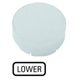 M22-XDLH-W-GB18 Button lens, raised white, LOWER