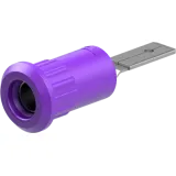 4 mm socket, plug-in connection, mounting Ø 8.2 mm, purple, 64.3013-26