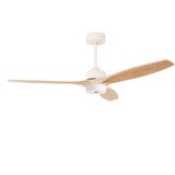 Fan Stem Evo ø1220mm Play White with Light Wood Blades