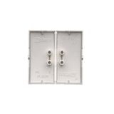 Double button for switches and push buttons, graphite mat