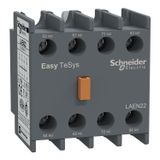 EasyPact TVS - auxiliary contact block - 2 NO + 2 NC - screw-clamps terminals
