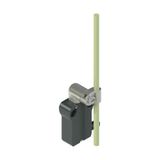 Modular prewired switch with metal revolving lever with adjustable fiber glass rod diam.6x200