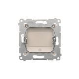 Double IT socket RJ45, category 5e, (module), Silver matt, metalic