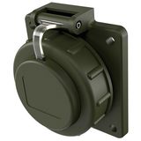 Flush-mounted wall socket SCHUKO with cover on strap IP68 AS TM
