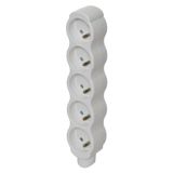 Power Strip without cable 5 sockets, white