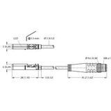 Magnetic Field Sensor For Pneumatic Cylinders   BIM-UNT-AN6X-0.3-PSG3M