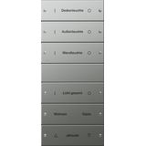 rocker set 6-g (3+3) inscr. System 55 stainl.steel