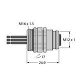 Accessories for Fieldbus Systems Mounting Receptacle   EC-FKDW4.54-0.5/16