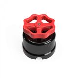 Switch/Diverter in black porcelain with knob