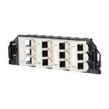 Subway underfloor unit GB3 Modul 12 port unequipped pearl white