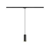 MAVRO for 1-circuit tracks pendant black/gold 230V LED 12W 38° 3000K