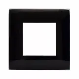 YOUNG44 FR PLATE ABS. BLACK      2M