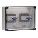 Switch encl. 2x125A Dumeco 4p