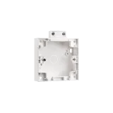 SURFACE BOX WITH STRAIN RELIEF WHITE 1X 6-PACK