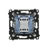 Double pushbutton without pictogram, (module), Simon 24, IP20/IP44, 10AX, 10A, graphite mat