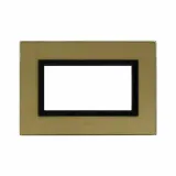 VERA44 GLASS FRONT PLATE GOLD    4M