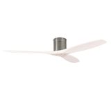 Fan Stem Evo ø1220mm Tube Satin Nickel with White Blades White LED