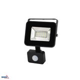 LED FLOODLIGHT SMD LOFOT 10W 6000K  870LM IP65 PIR BLACK