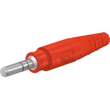6 mm plug, crimp connection, 10 mm², red, 15.0001-22