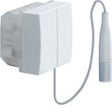 Switch, pull cord, 10A, 250V, white, 2M QC