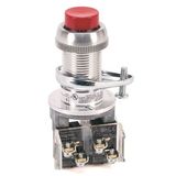 Allen-Bradley 800H-BP6D2 800H PB, Type 7&9, Extended Head Push-Button, Extended Head, Red, 1-NC Standard Contact, 1-NC Standard Contact, No Special Head, No Guards - on Terminals