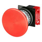 Mushroom push-button Ø 60, momentary, red, N.C.