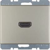 High definition soc. out., arsys, stainless steel matt, lacq.