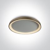 BRUSHED GOLD PLAFO LED 48W WW IP20 230V
