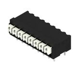 Printed circuit board terminals, 3.50 mm, Number of poles: 8, 90°, Solder pin length (l): 3.5 mm, black, PUSH IN with actuator, Clamping range, max. : 1.5 mm², Tube