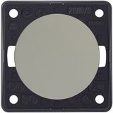 Push-button, NO contact, screw terms, Integro - Design Flow/Pure, chr 